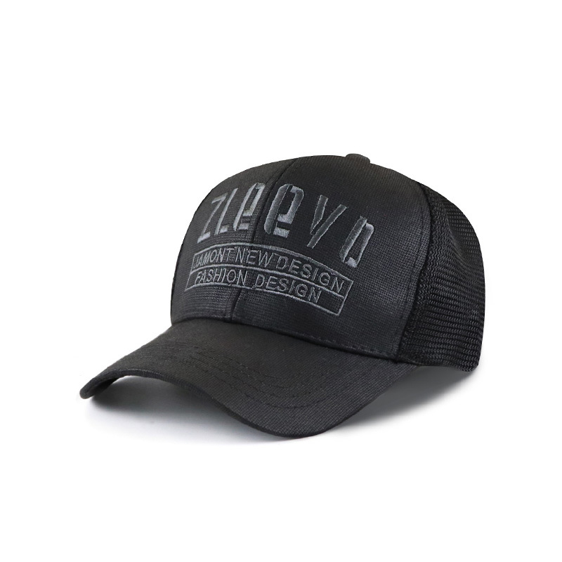 Cross-border Letter Embroidery New Hat Summer Sun Visor Male Retro Cap Mesh Breathable