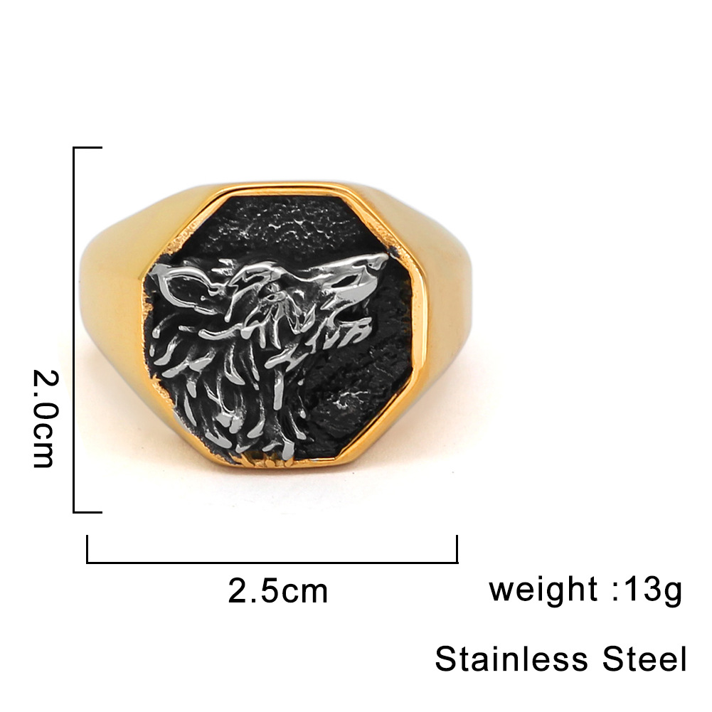 Title 5, Mens Stainless Steel Fashion Ring, stylish and...