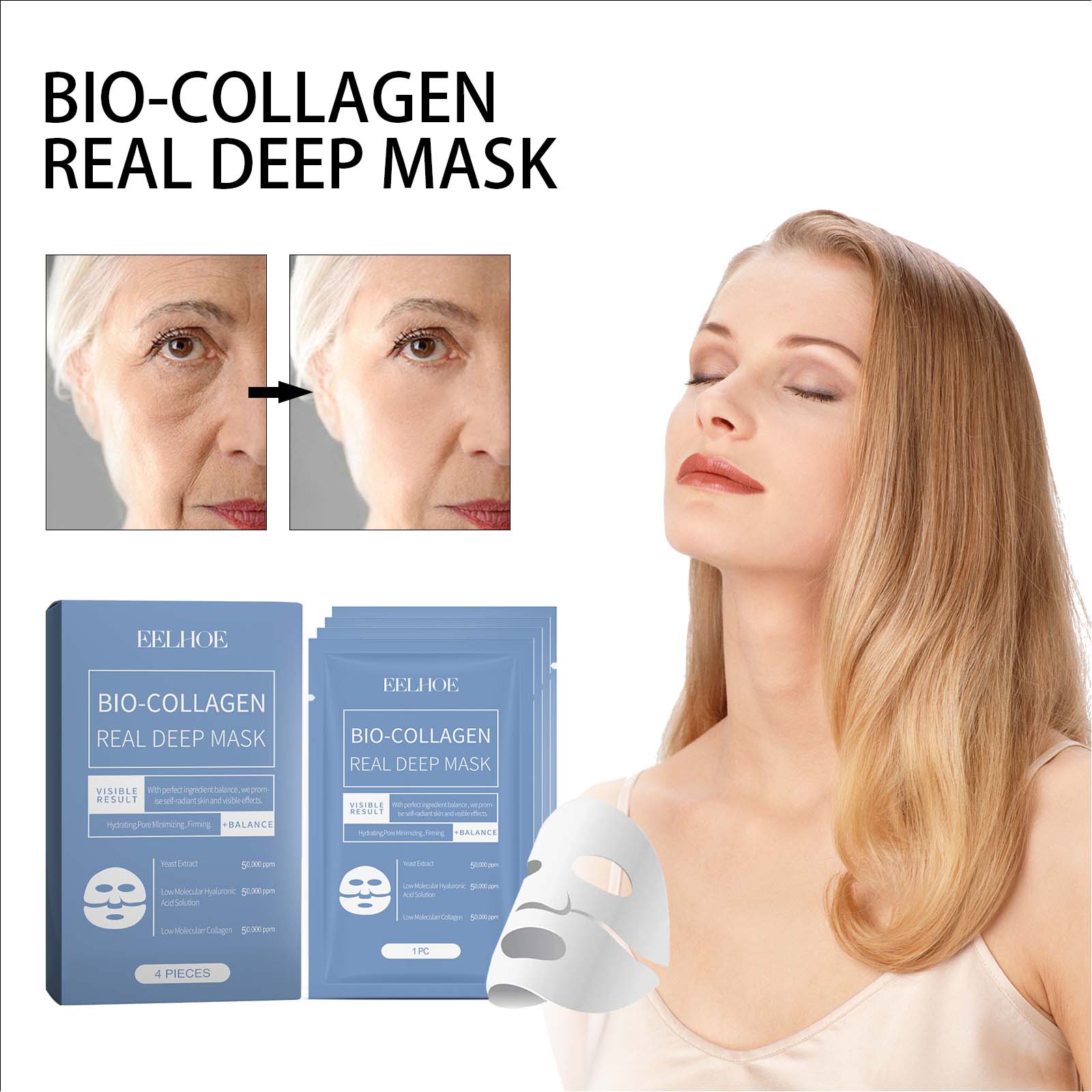 Only Supports Self Pickup With Waybill EELHOE Bio-Collagen Real Deep Mask... 3
