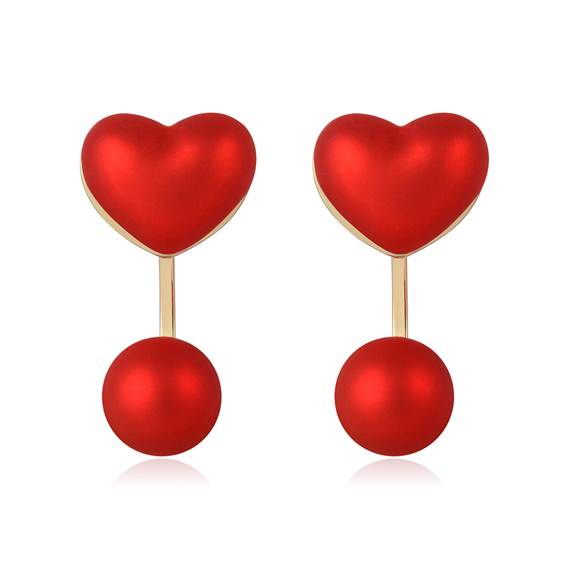 Earrings Frosted Shell Beads Solid Color