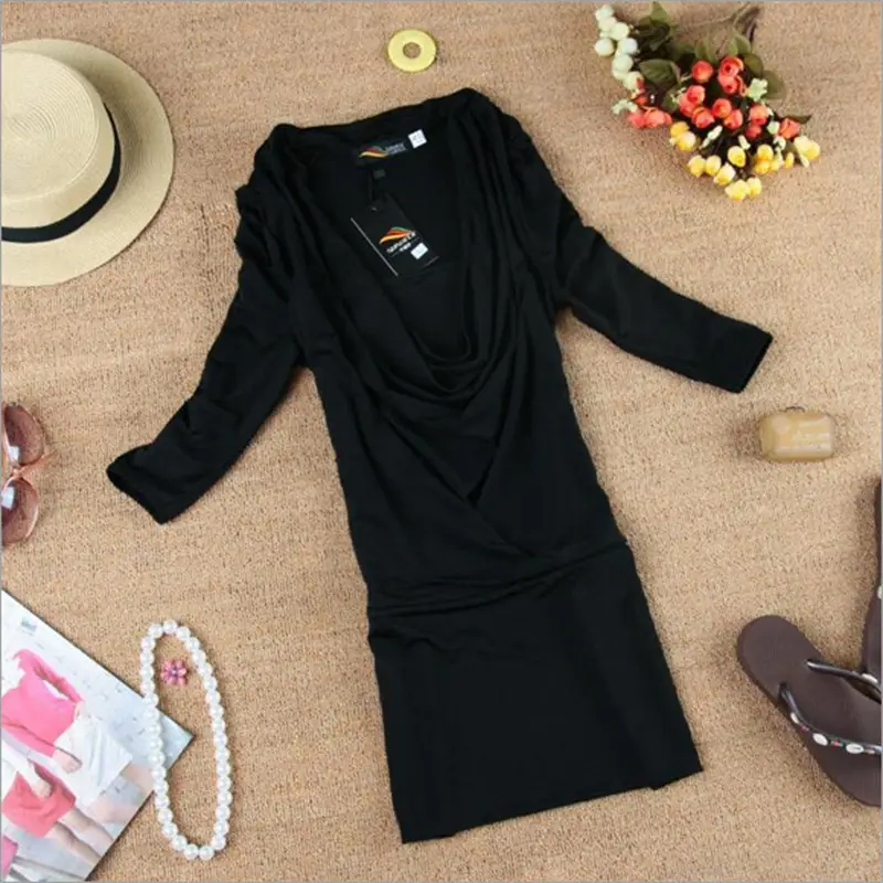 Women's Solid Color Sexy Bag Hip Dress