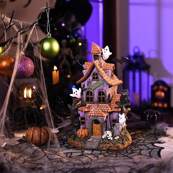LED Halloween Village House, picture 2 of 5