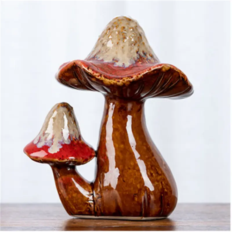 Ceramic Kiln Change Crafts Home Entrance Simulation Mushroom Decoration