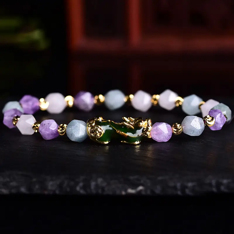 Amethyst Pixiu bracelet