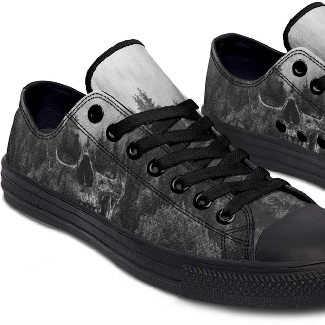 Fashion Print Couple Low-Top Canvas Shoes