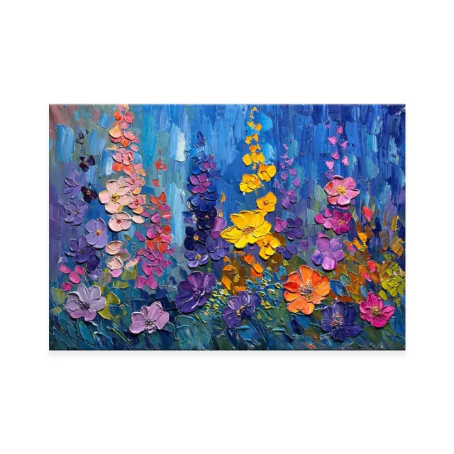 Handmade Oil Painting Canvas Wall Art Decoration 3D Thick Oil Flowers Modern Abstract Texture For Home Decor Rolled Frameless Unstretched Painting ... Without Inner Frame - Shop at LoveMi