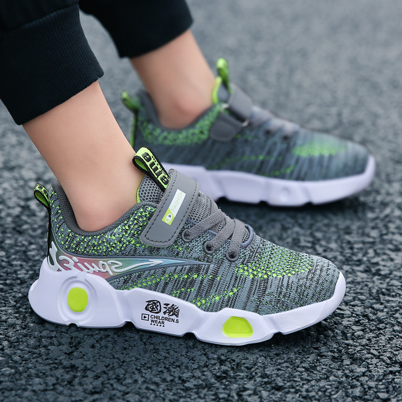 Hot Sell Children's New Men's Flying Knitted Sneakers — foto 3