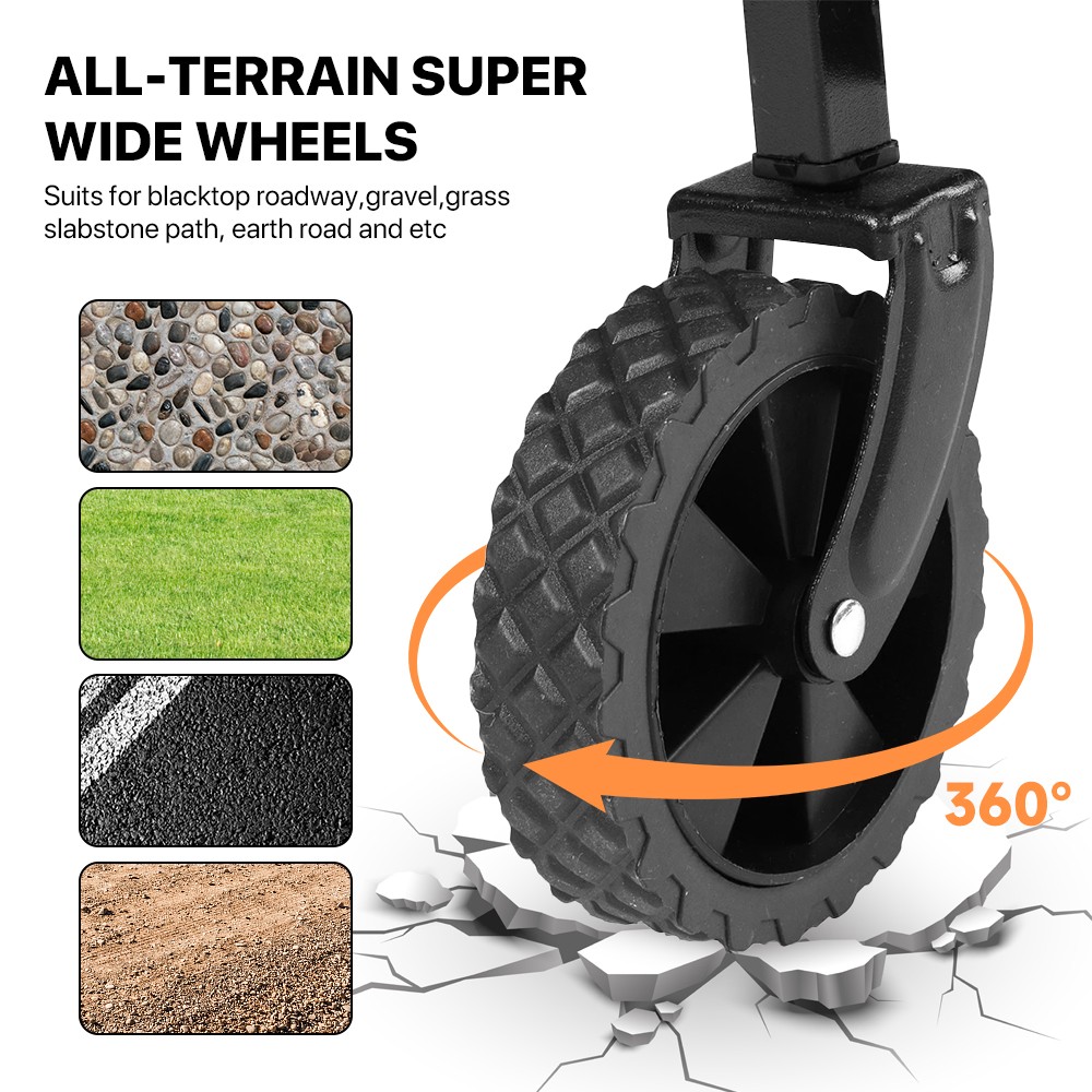 150KG Heavy Foldable Trolley Cart Wagon Garden Camping Tool Storage Wheelbarrow — image 2