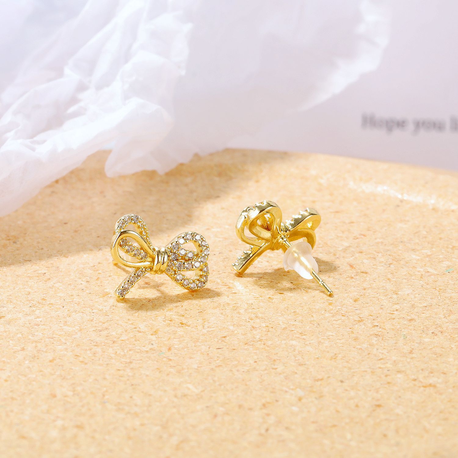 Fashion Simple And Versatile Bow Earrings
