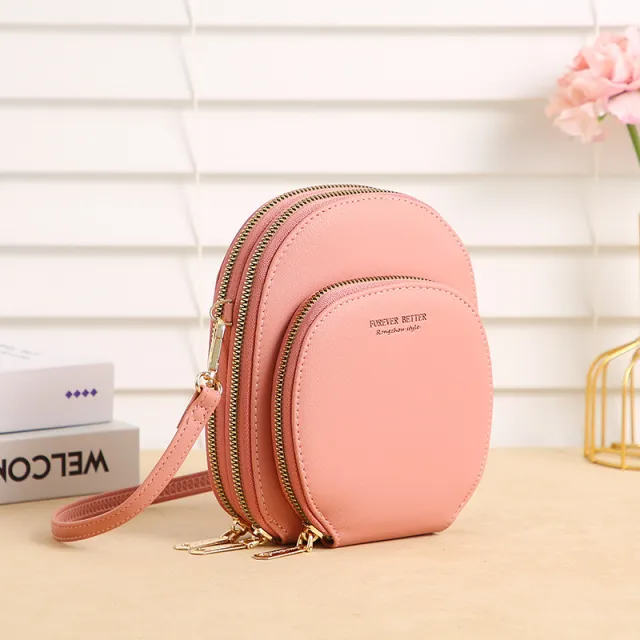 Long Large Capacity Multifunctional Mini Bag Pink - Shop at LoveMi