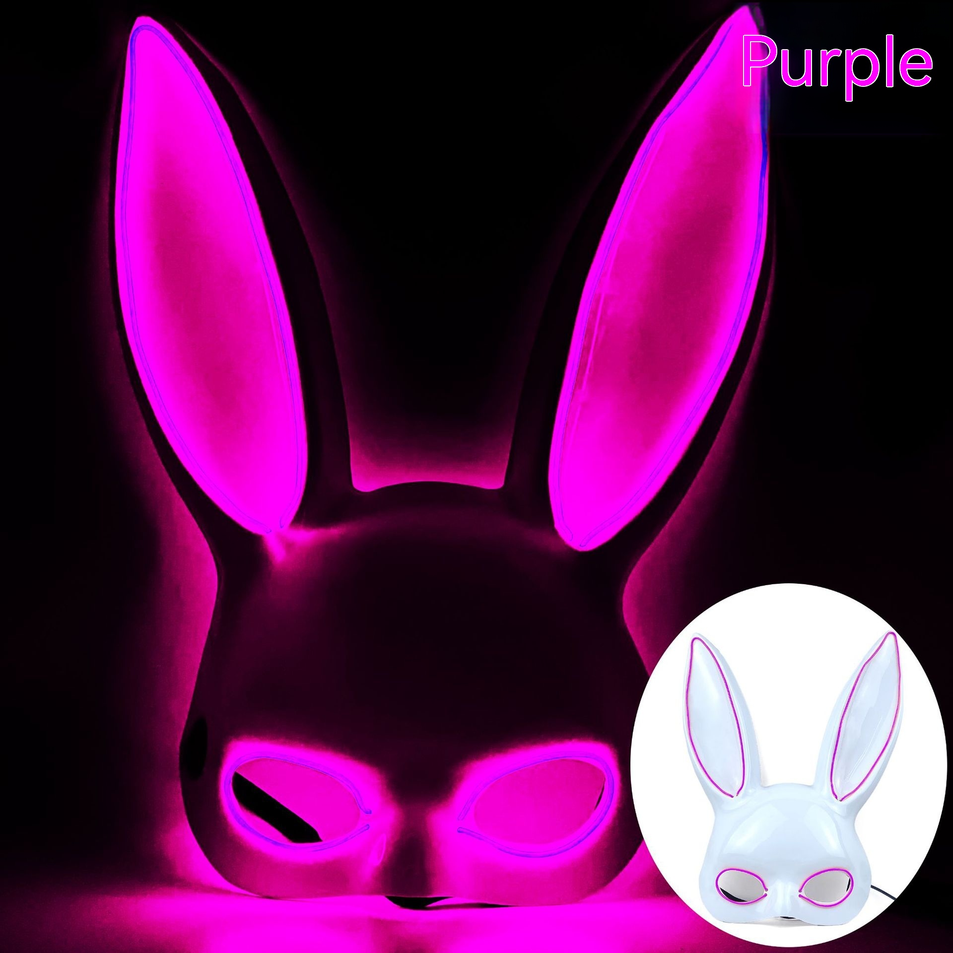 Purple White Bunny