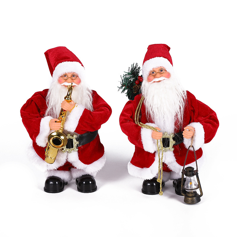 Music Electric Swing Santa Claus Decoration Toys