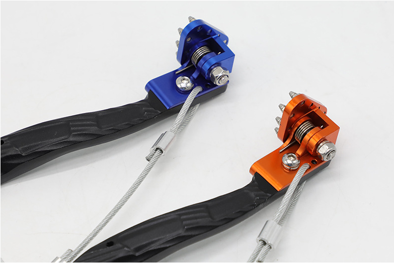 Modified Off-road Motorcycle With Rope Brake Pedal