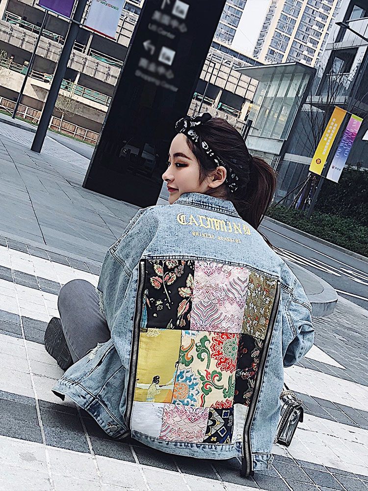 Cloth Zipper Denim Couple Clothes Coat Loose Jacket