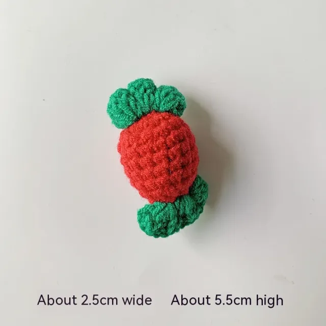Wool Crocheted Christmas Hair Accessories Candy - Shop at LoveMi