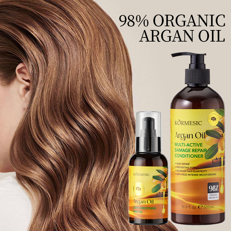 KORMESIC Moroccan Argan Oil Lightweight Smooth Hair Oil 110ml — foto 6