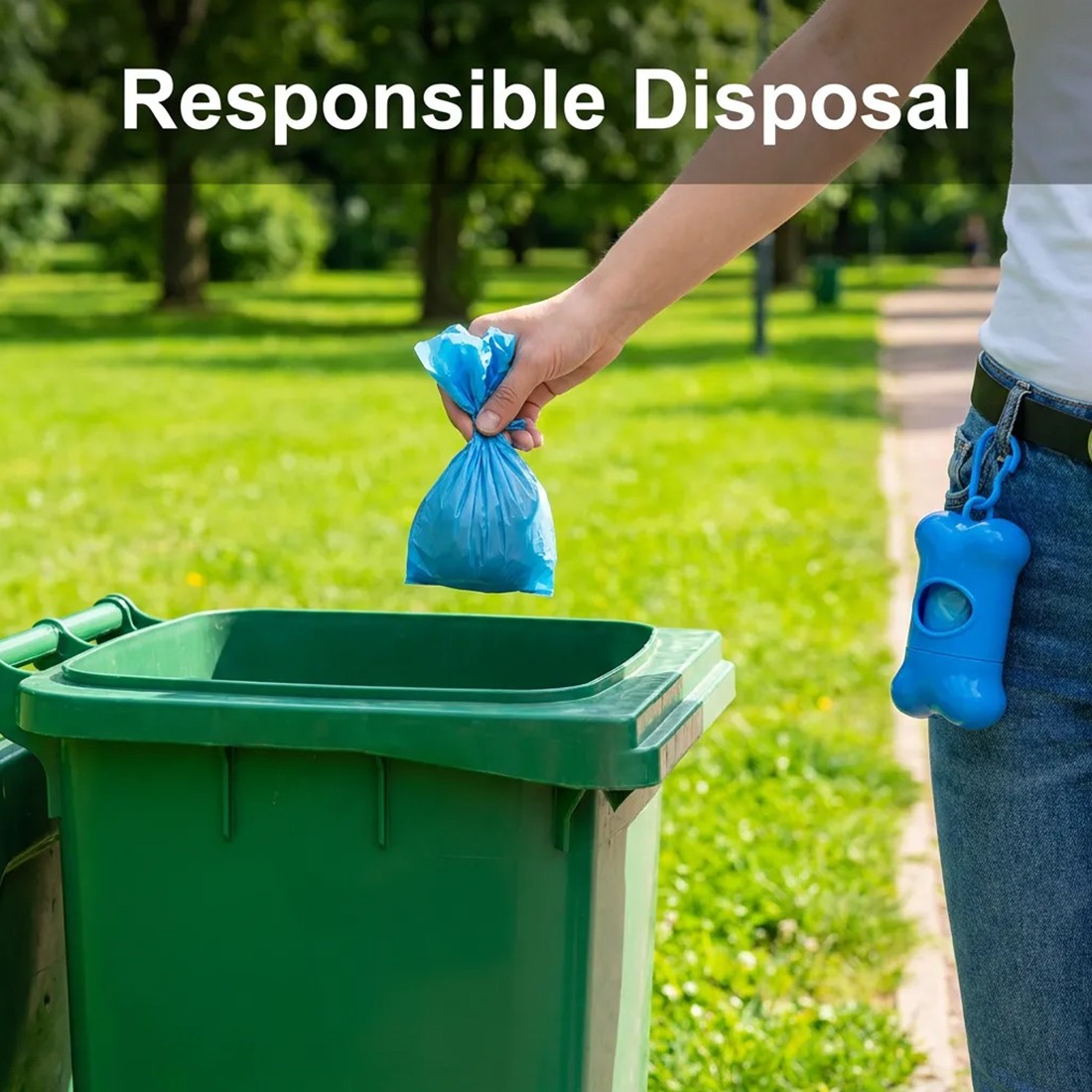 1100x Dog Poo Bags Biodegradable Pet Cat Poop Waste With Dispenser UK — image 8