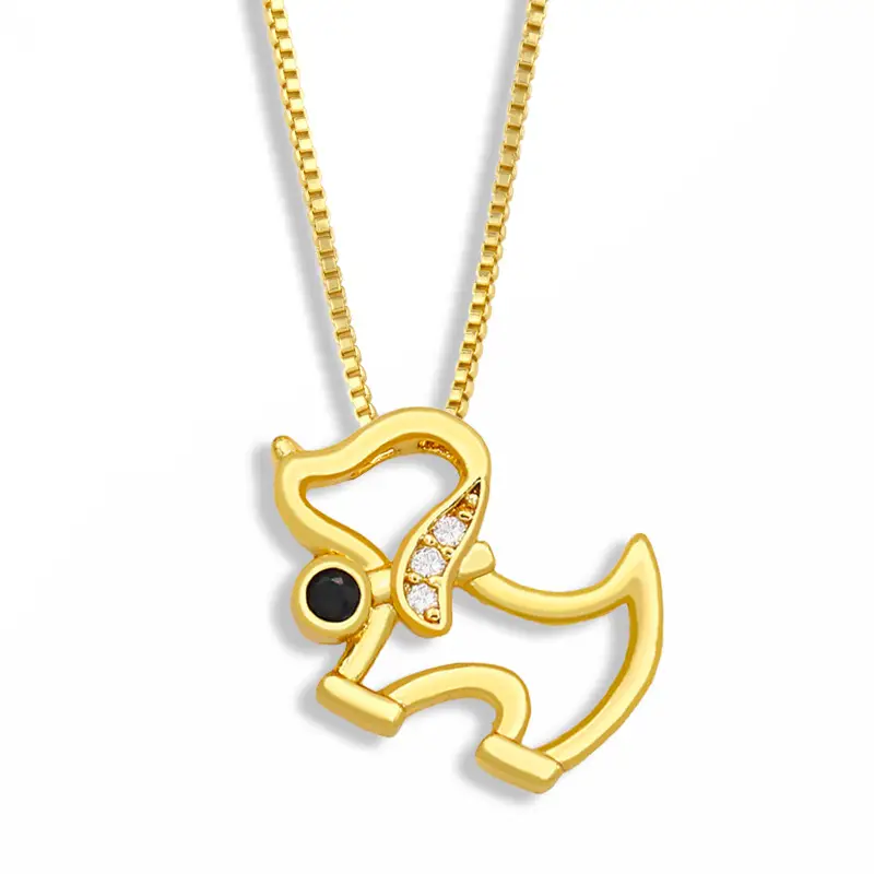 Cute Kitty Jewelry Necklace Female Dog Cat Pendant Short Clavicle Chain