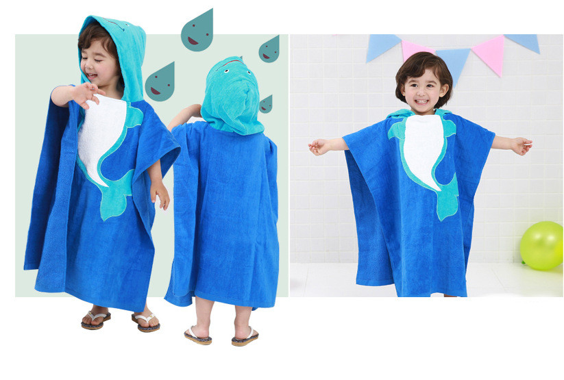 روب أطفال من القطن بتصميم الضفدع الكرتوني