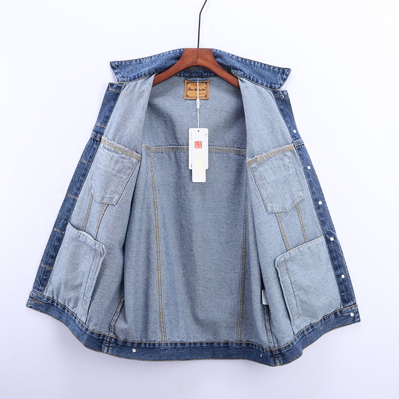 Couple Style Denim Coat Women Loose And Thin