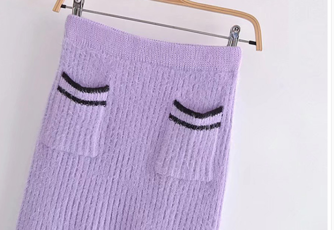 European Style Mohair Clash-colored Jewelry Pocket - Image 7