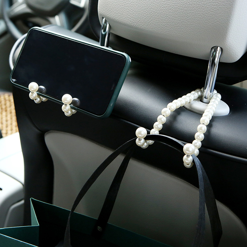 Title 9, Stainless Steel Multifunctional Pearl Car Hook