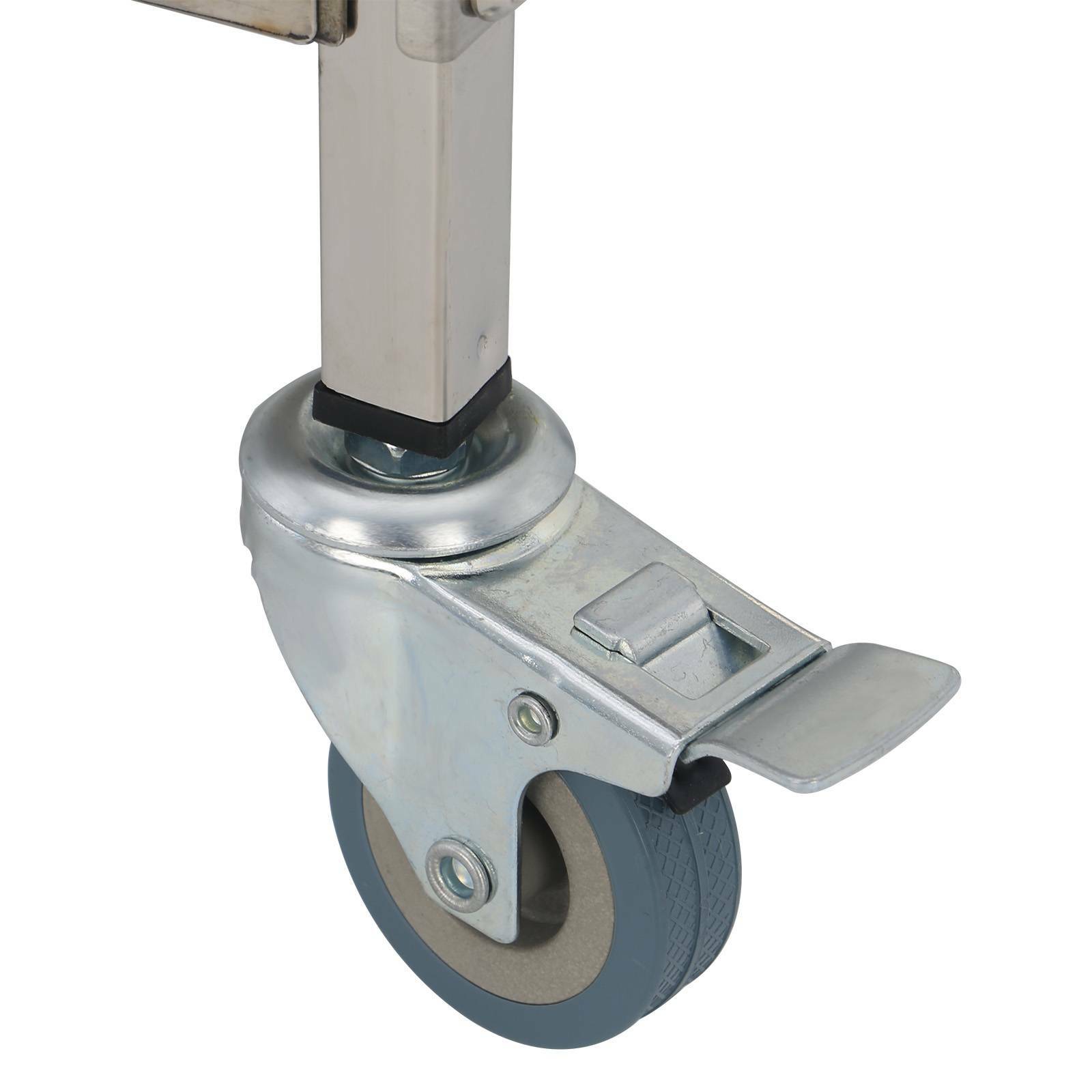 3 Tier Stainless Steel Trolley Cart Kitchen Restaurant Serving Catering Train UK — image 2