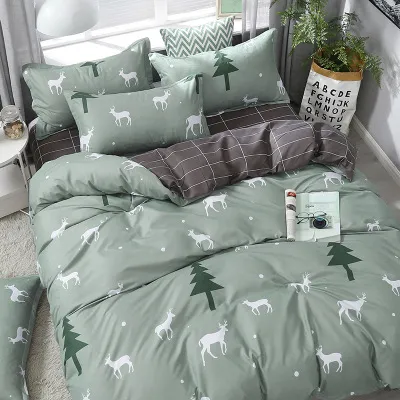 Four piece Bedding Bed Linen Quilt Cover Aloe Cotton Home Textile 7Color - Shop at LoveMi