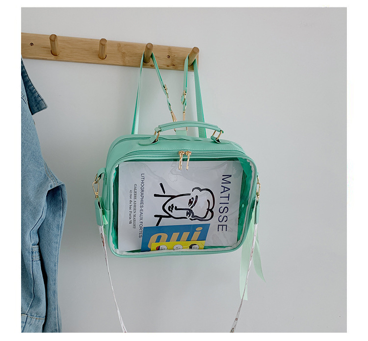And Sweet Fashion Jelly Bag Student Portable Multi-purpose Backpack