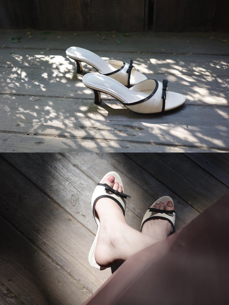 Bow Stiletto Slide Sandals, picture 3 of 4
