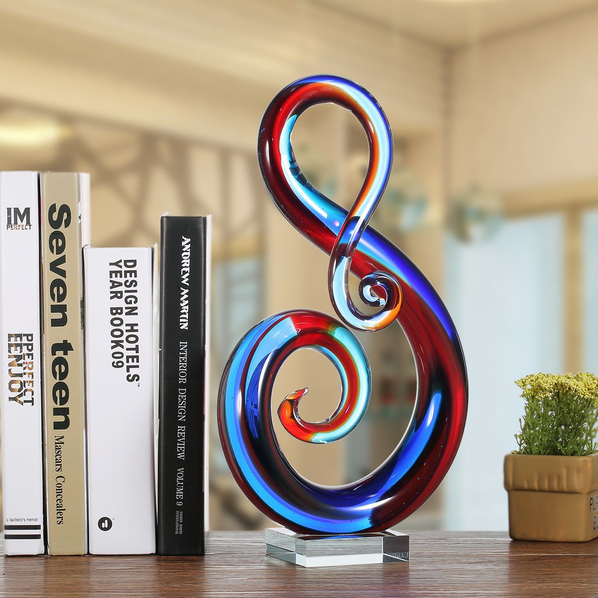 Creative Notes Glass Home Decoration