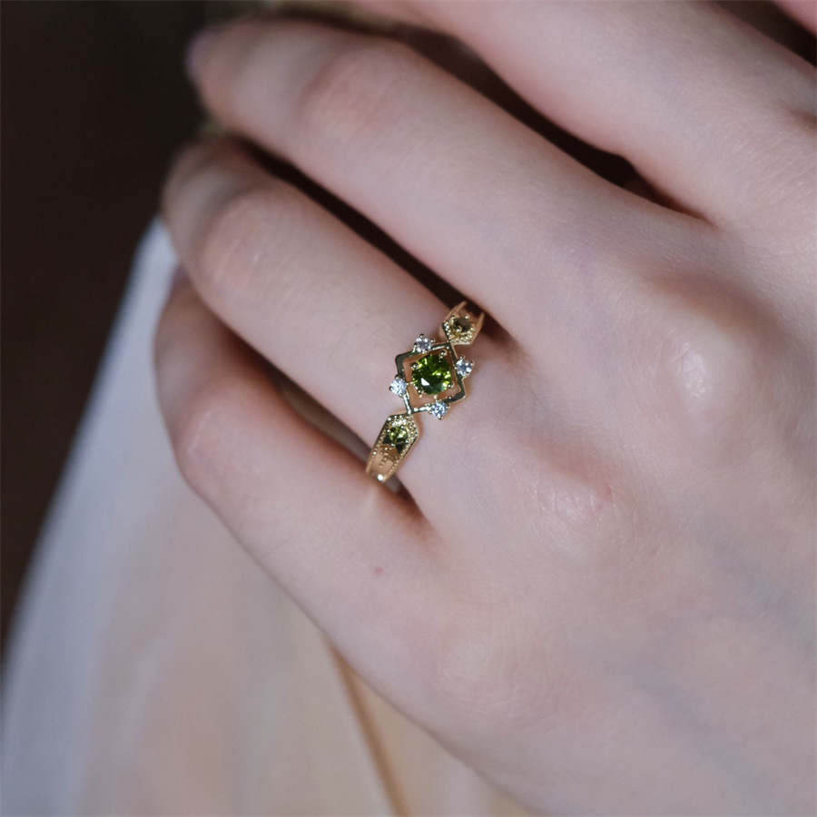 Minimalist Gold Flower Ring, Dainty Hollow Out Design, Adjustable Band For Women