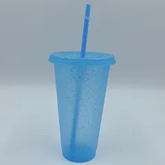 Multi Specification Design Comfortable Straw Cup - Light Blue - View 1