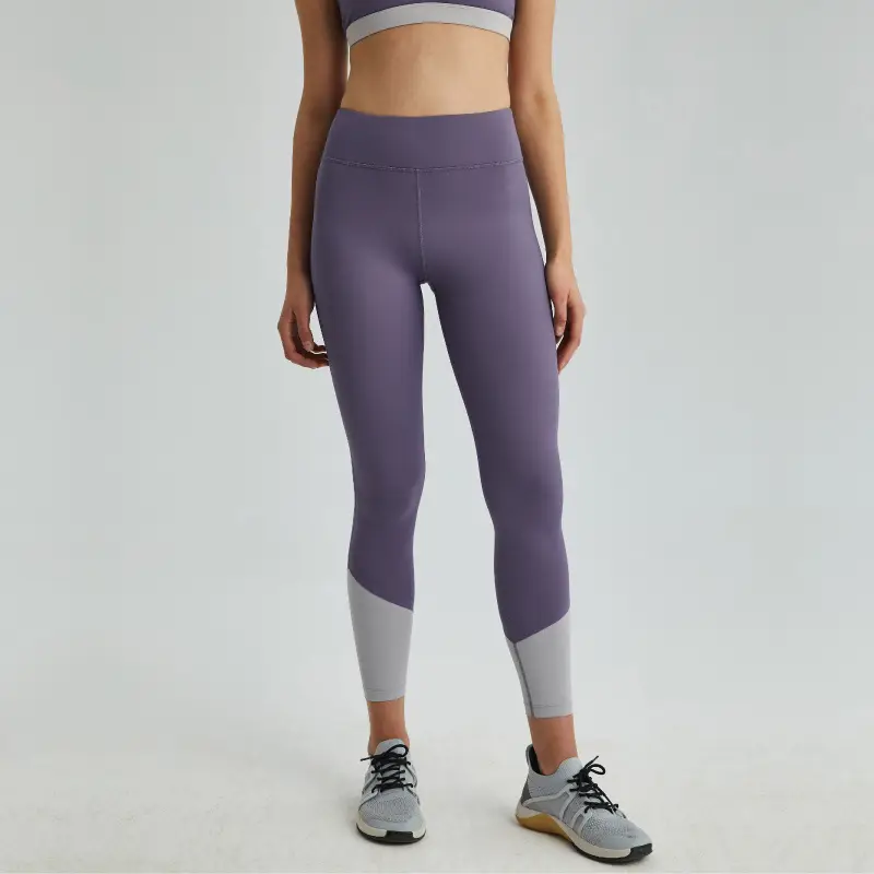 Purple High Waist Butt Lift Quick Dry Yoga Clothes Tight Sports