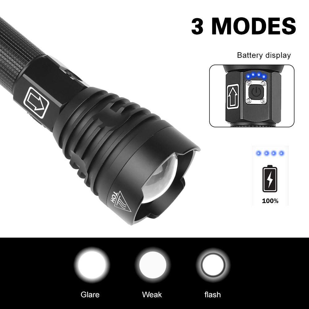 Torch XHP90 Lamp Bead USB Charging — foto 3