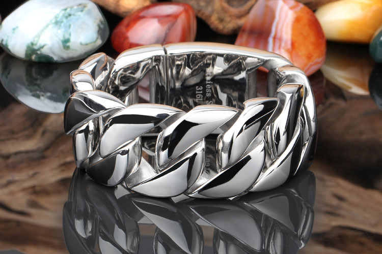 Gold-plated Rough Fashion Atmosphere Men's Titanium Steel Bracelet