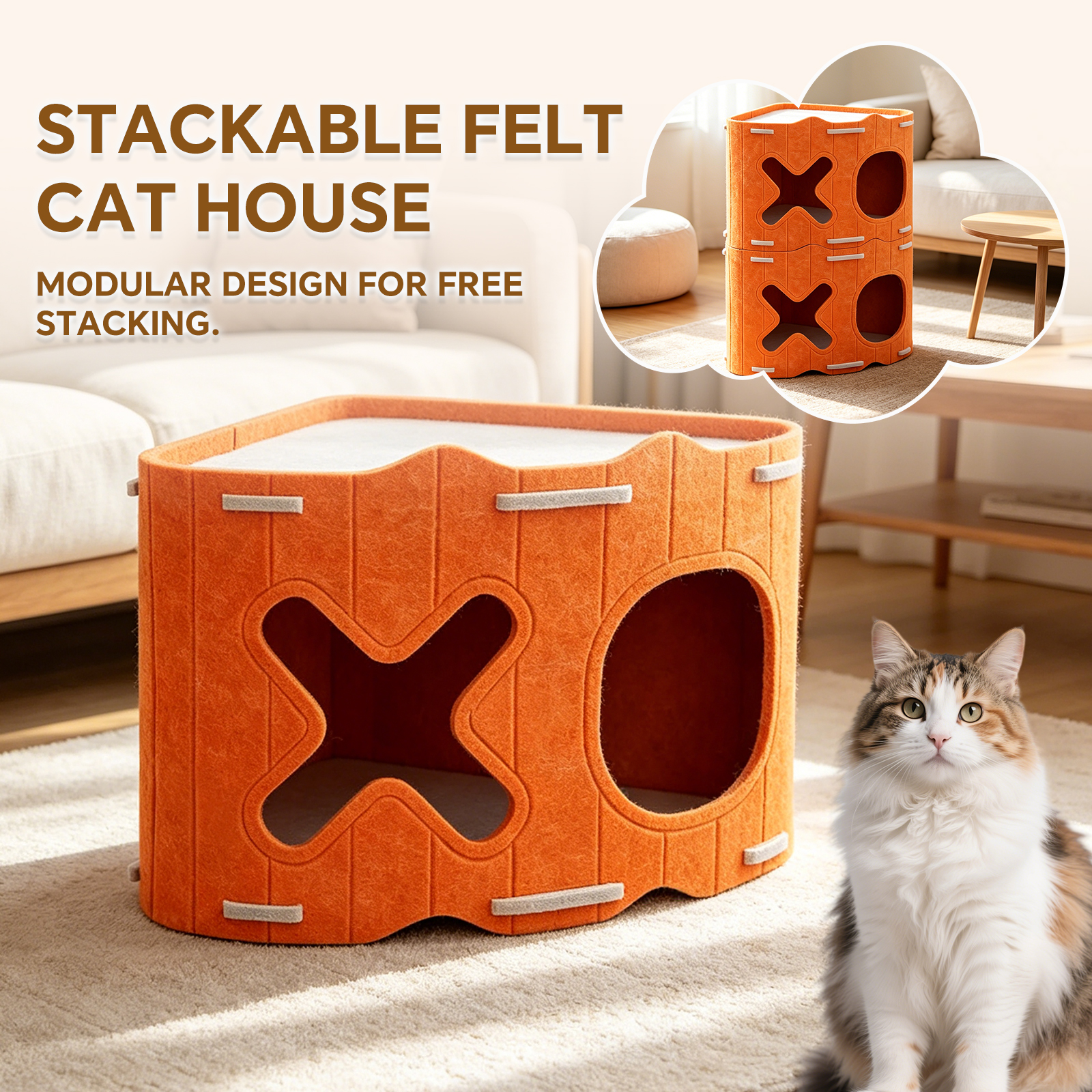 Only Self Pickup---Multi-layer Stackable Cat Bed — foto 6