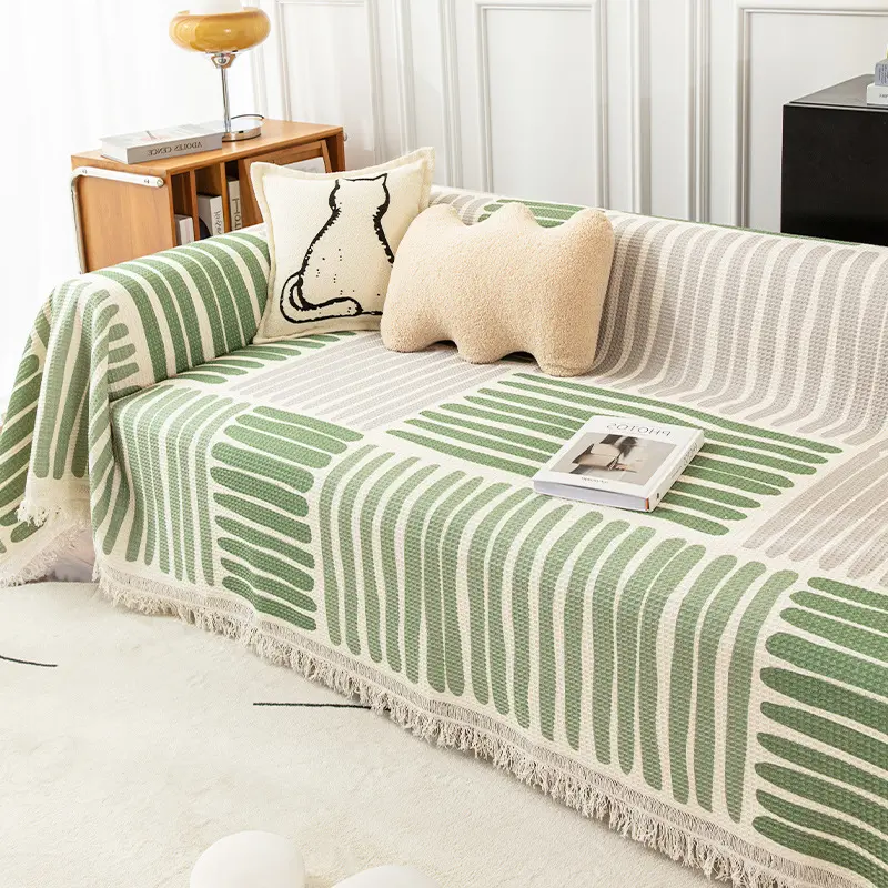 Striped Sofa Towel Anti-cat Scratch Protector Multi-function