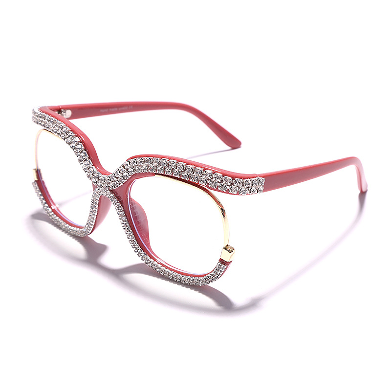 Personalized Luxury Color Diamond Sunglasses Large Frame Round - Image 3