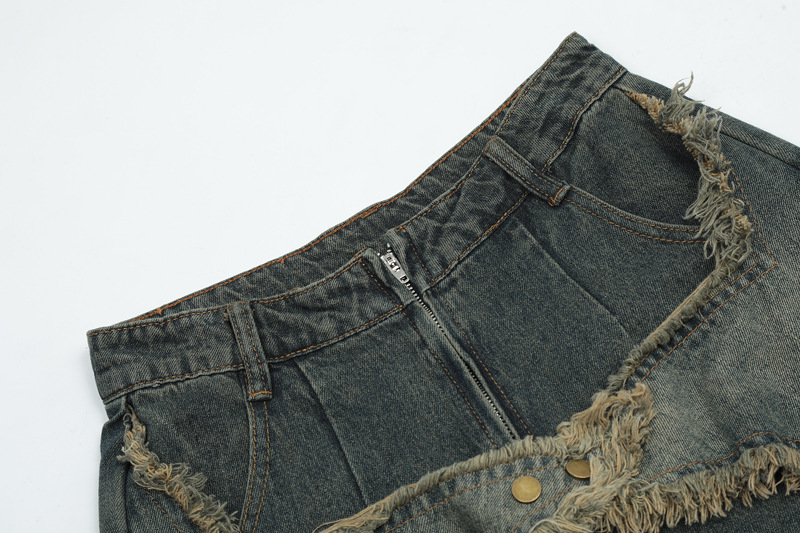 Title 4, Damen Jeans mit geradem Bein, waschbar, lockere...