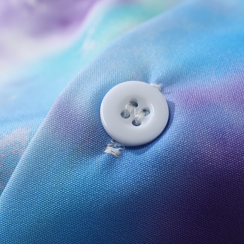 Small Tie-dye Short-sleeved Shirt Trend Loose Hawaiian Vacation Style Top Summer Shirt