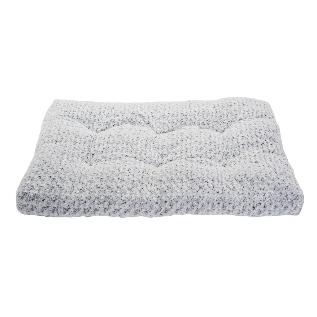 Dog Beds Thickened Rose Velvet Pet Kennel Bed Mat More Cotton Soft Fluffy Washable Dog Bed - Grey