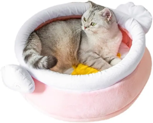 Cat Nest Honey Pot Magic Shape Cat Sofa Bed Cute And Comfortable Pet Cat Nest Warm Large Space Soft Pet Bed Suitable For Small Cats And Dogs Pink - Shop at LoveMi