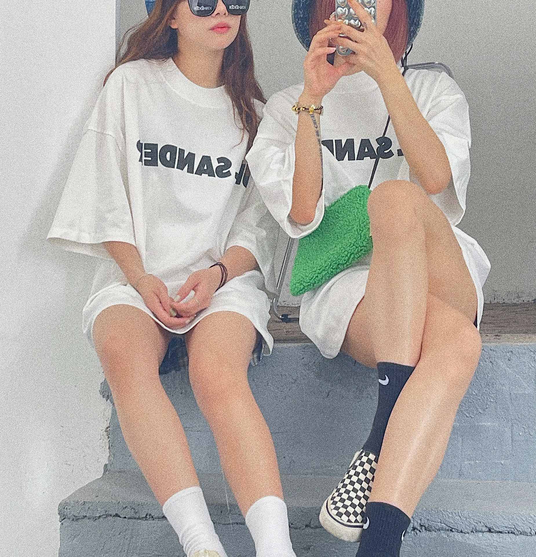 Rowling Letter Printing Cozy Tees Women Summer Short Sleeve