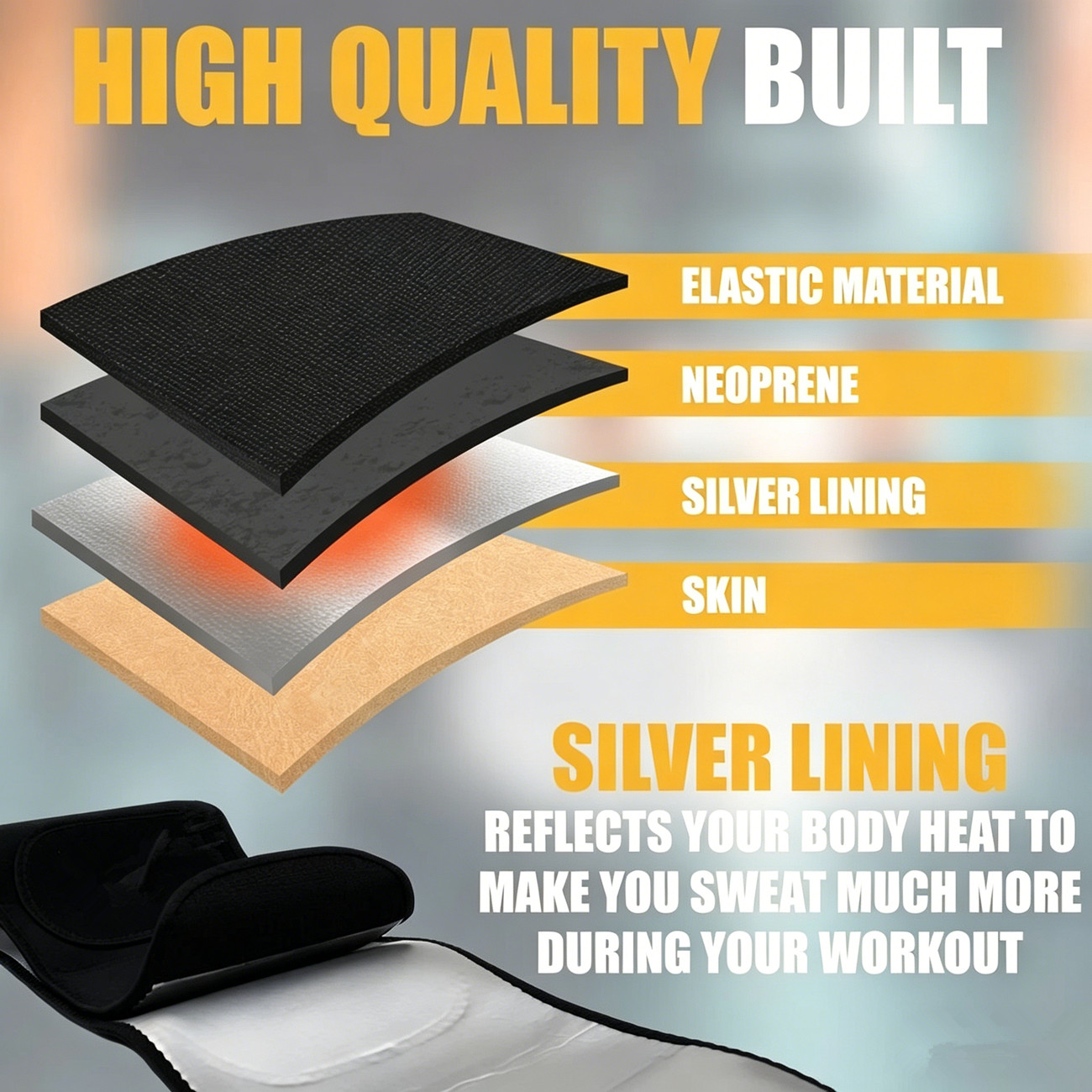 Sweat & Slim Waist Trimmer Belt - Reduce Tummy Size & Burn Fat Effectively — image 6