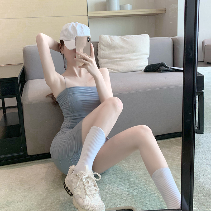 Hip Skirt Spring And Summer Suspender Skirt