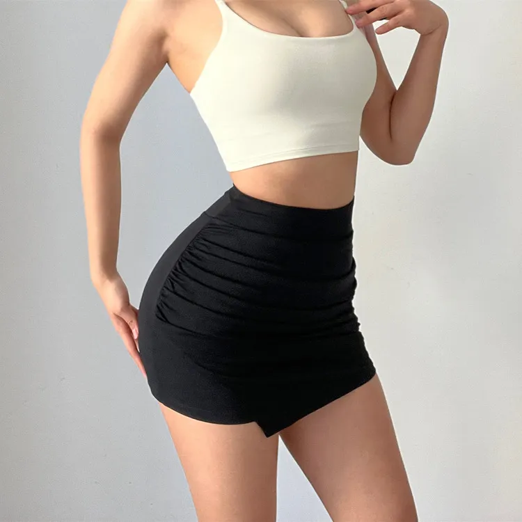Ladies Fashion Quick Dry Breathable Mini Skirt - Black