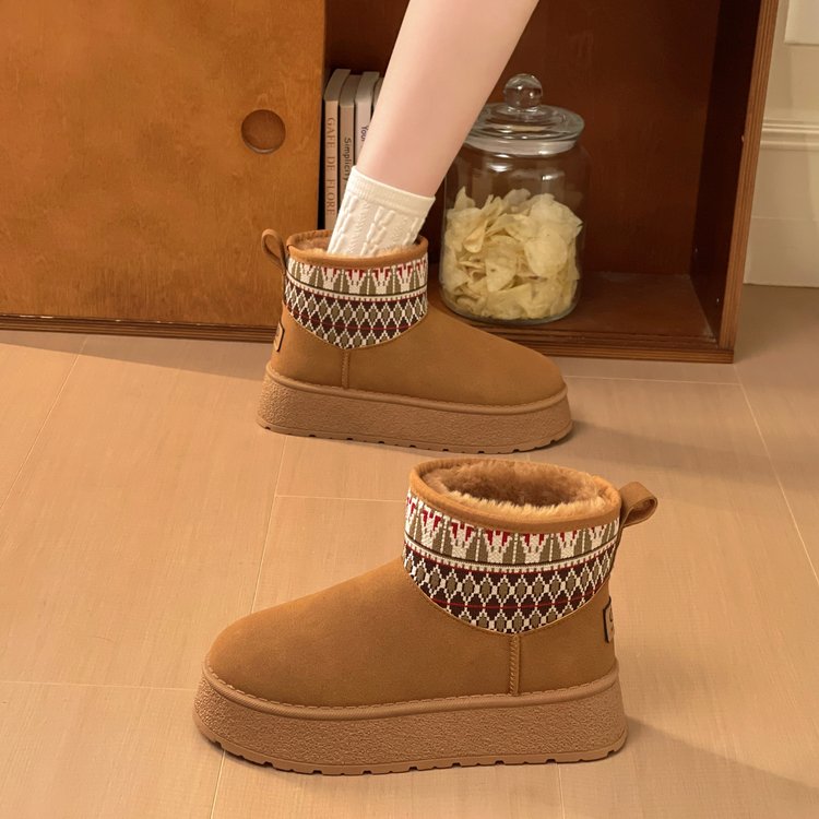 Faux Plush Snow Boots, picture 2 of 3