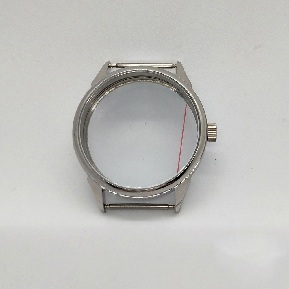 Silver Stainless Steel Shell Is Suitable For Eta6497 6498 Movement Sand Shell Light Shell