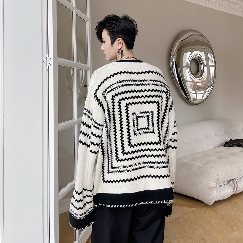 National Trendy Men's Sweater Korean Version Trendy Brand Ins